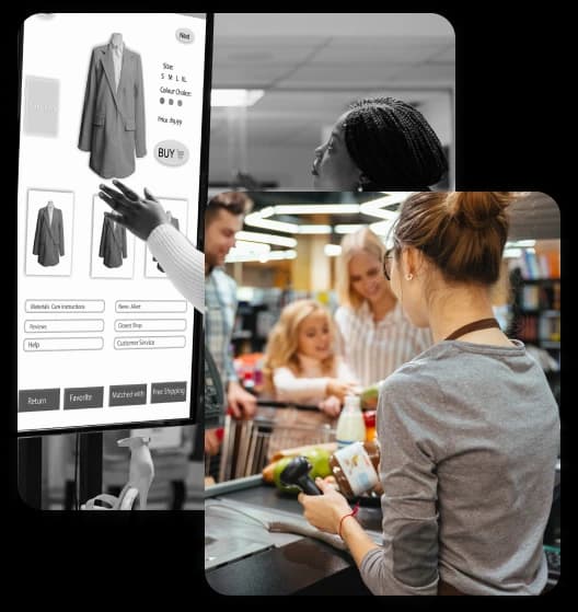 Retail checkout scene
